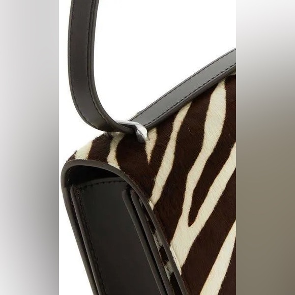 🔥🔥Brand New Tory Burch Eleanor Zebra HairCalf Small Convertible Shoulder Bag - Picture 4 of 10